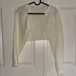 NWOT Korean Cream Women's Bolero Knit Sweater